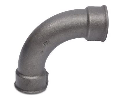 Sort Vinkel muffe/muffe 3/8" - Lang