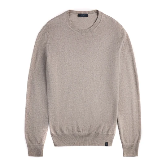 Fay Herre Strikkevarer Beige 2XL Fay Herre Strikkevarer Beige 2XL