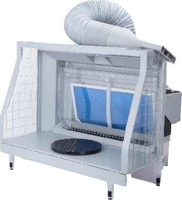 Panzag Airbrush sprøyteboks m/vannfilter og LED-lys