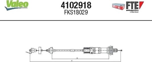 Clutchkabel FTE 4102918
