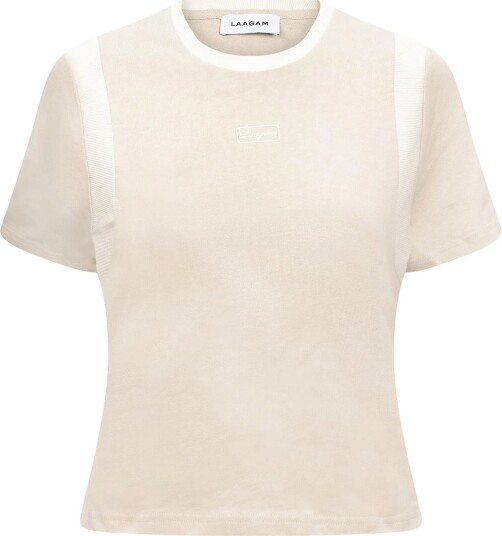 Laagam Lumea Ecru Logo T Shirt   ECRU   L/40