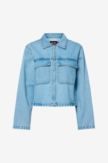 pieces Denim jakke pcRate Denim Blå