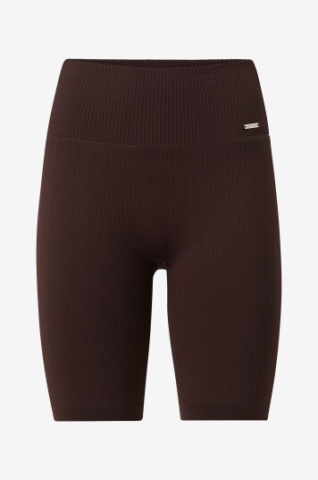 Aim'n Sykkelshorts Black Ribbed Seamless Biker Shorts Brun Aim'n Sykkelshorts Black Ribbed Seamless Biker Shorts Brun