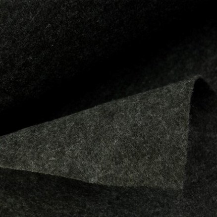 Balsløw Filt 3mm Stoff 100cm 032 Mørk Antrasitt Melange 50cm