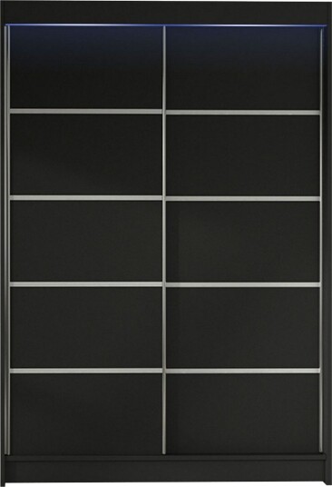 Liverpool Garderobe 120x200 cm - Svart