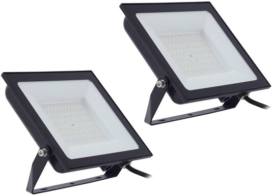 Utendørs LED vegglampe Maikel PRIOS Sort Aluminium Moderne