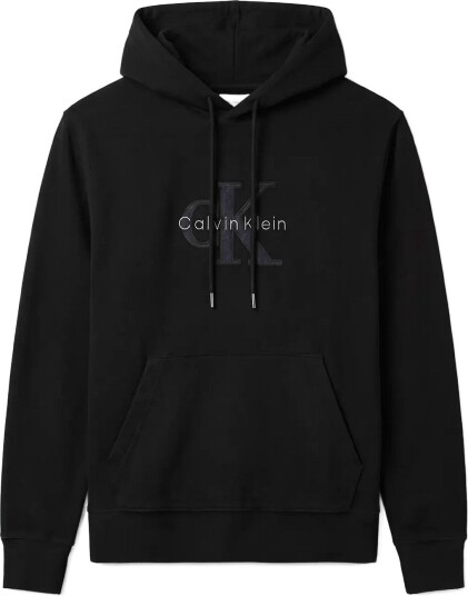 Calvin Klein Jeans Ls Prem Terry Denim Applique Mnl Black XXL