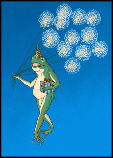 Frog"s Dandelion Balloon Ride Plakat / 70x100