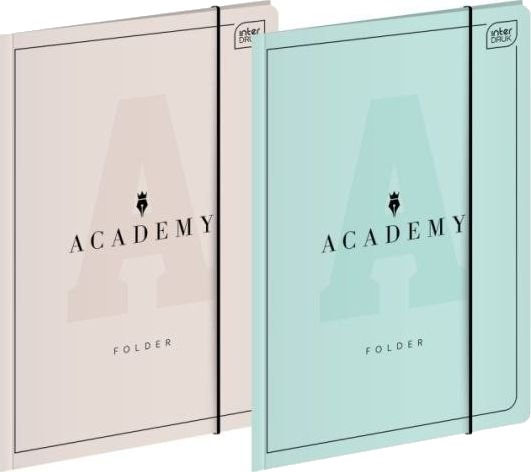 Interdruk Mappe Med Strikk A4+ Interdruk Academy Pastell