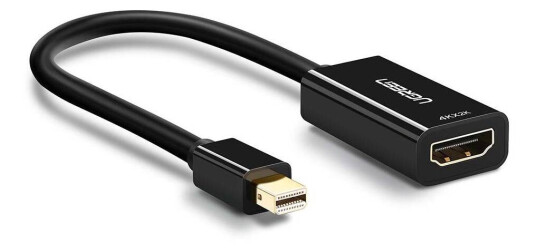 Ugreen Mini DisplayPort til HDMI 4K Adapter 0,25 m Svart
