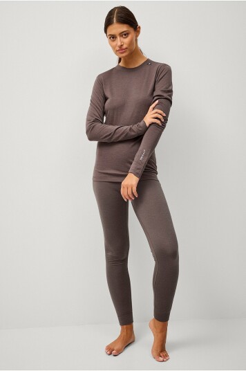 Áhkká Longs Merino Wool Pant W Brun