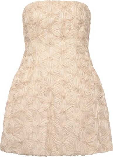 Bardot Karoline Floral Mini Dress Beige 36 Bardot Karoline Floral Mini Dress Beige 36