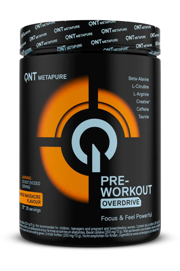 QNT Pre Workout Overdrive 390g Mango Massacre QNT Pre Workout Overdrive 390g Mango Massacre