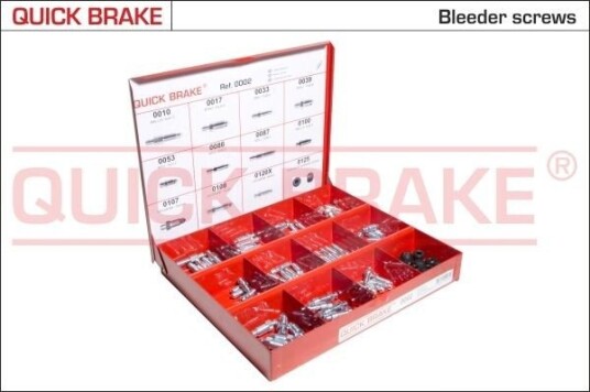 QUICK BRAKE 0002 Sortiment, lufteskruer
