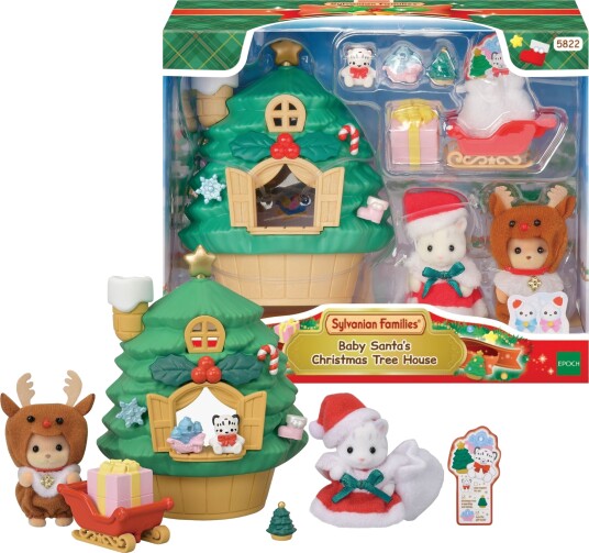 Sylvanian Families Lekesett Julenissens Trehus
