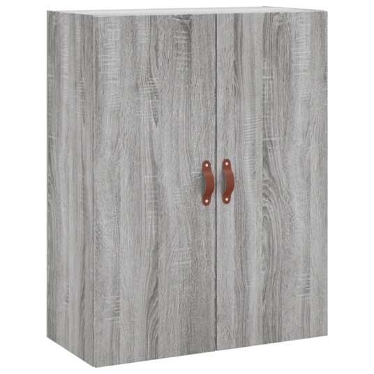 vidaXL Highboard grå sonoma 69,5x34x180 cm konstruert tre 8720845409067
