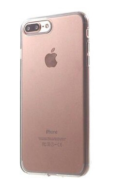 iPhone 7 Plus / iPhone 8 Plus Glossy TPU-deksel Gjennomsiktig
