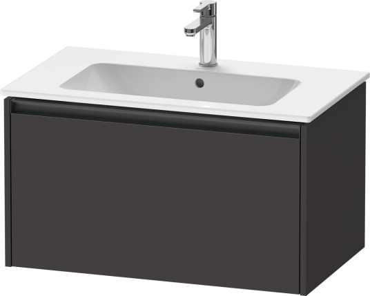 Duravit Ketho.2 Servantskap 1 Skuff 810x480 mm Grafitt Matt