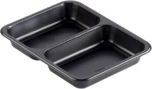 Bakke 2 Rum 227X178x32 Mm Pp Sort,216 Stk/Krt