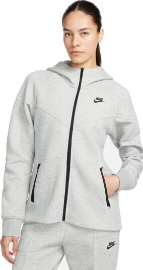 Nike Hettegenser NSW Tech Fleece Windrunner   Grå/Svart Kvinner størrelse X Large
