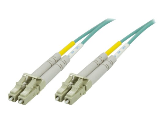 Deltaco 0.5m Fiberoptisk Nettverkskabel OM1 Fiolett LC-LC