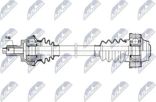 Nty Drivaksel NTY NPW VW 167