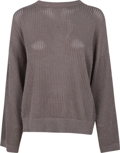 Brunello Cucinelli Dame Strikkevarer Brun L,