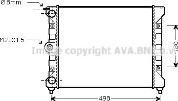 PRASCO VNA2039 Radiator motorkjøling