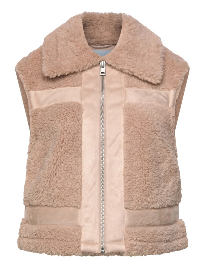 Minus Msalda Faux Fur Vest - Beige - 44