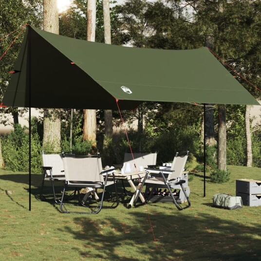  Campingpresenning olivengrønn 462x306x211 cm vanntett