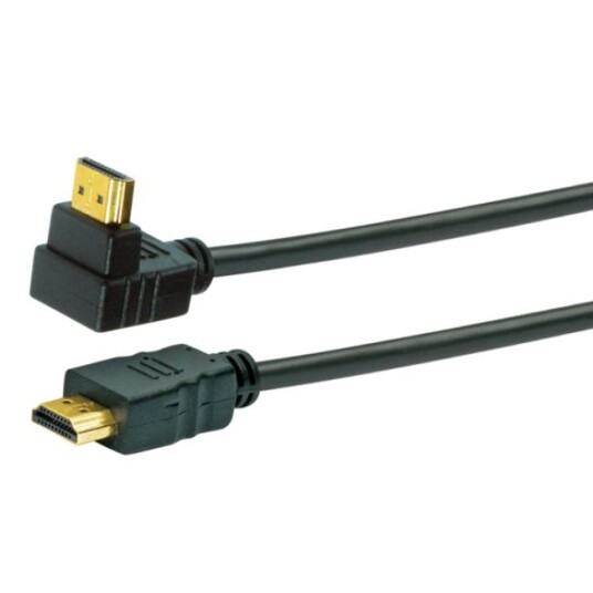 SCHWAIGER HDMI Kabel 1,3m 1x90° Schwarz
