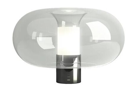 Fontanaarte Fontanella Bordlampe Stor Krom/ Sort
