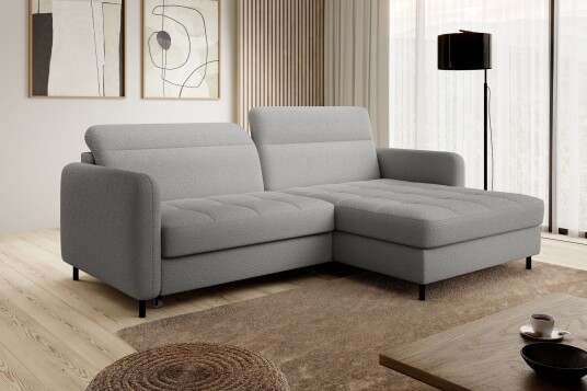 Manoti 3 seters Sovesofa m. Divan med Oppbevaring   Grå