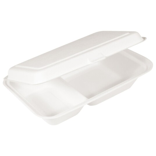 WIMEX Matboks Natur 2 rom 16.2x6.3 cm (LxH) Hvit Rektangulær 50 Stykk / Forpakning