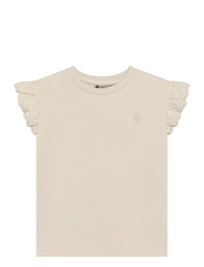 Daily 7 T Shirt Broderie Beige 128
