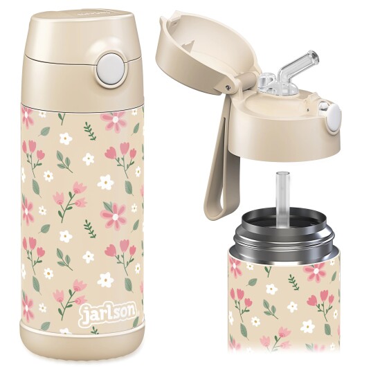 Jarlson Drikkeflaske Blomster 350ml CHARLI