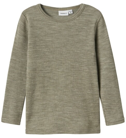 Name It Dried Sage Nmnwax Ull Rib Ls Topp Noos 110