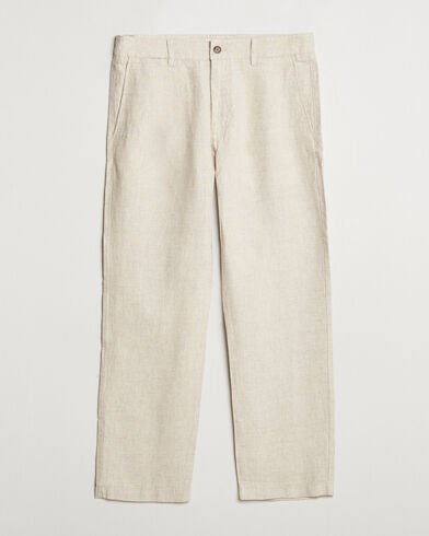 NN07 Aden Regular Fit Linen Trousers Oat NN07 Aden Regular Fit Linen Trousers Oat