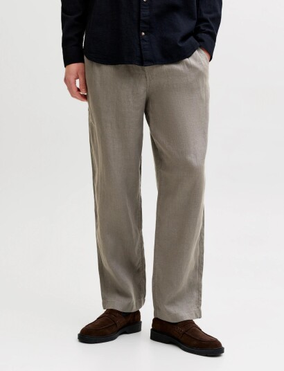 Jack & Jones Jpstkarl Lawrence Linen Chino Sn Khaki green XL