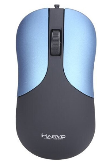 Marvo Marvo Mouse Dms002bl Mouse, 1200Dpi, Optical, 3 Cl., 1 Scroll, Blue, Office