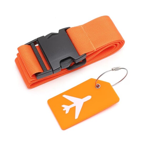 INF Bagasjerem med adresseetikett Oransje 1.8 m INF Bagasjerem med adresseetikett Oransje 1.8 m