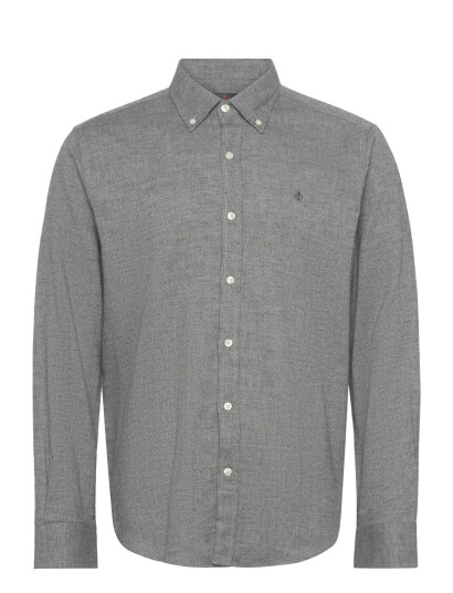 Morris Flannel Donegal Shirt Slim Fit Grey XXL Morris Flannel Donegal Shirt Slim Fit Grey XXL