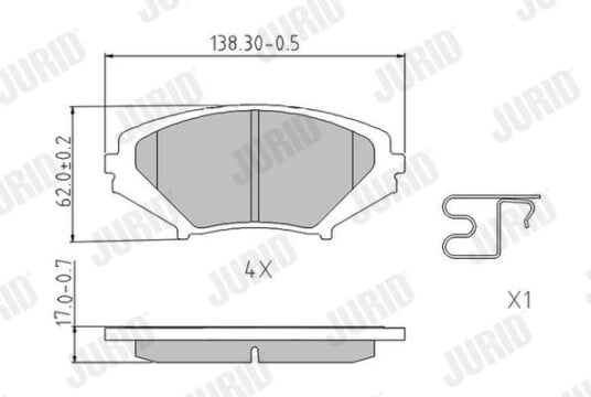Bremseklosser JURID 572555J Bremseklosser JURID 572555J