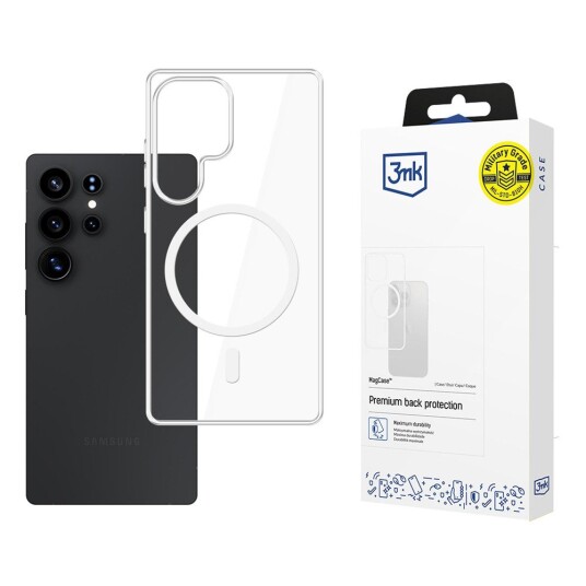 3mk MagCase Deksel for Samsung Galaxy S25 Ultra   Gjennomsiktig