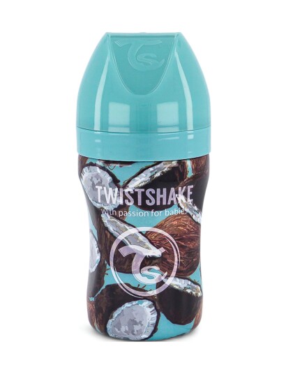 Twistshake Twistshake Anti-Colic Stainless Steel 260Ml Coconut - Multi/patterned - ONE SIZE Twistshake Twistshake Anti-Colic Stainless Steel 260Ml Coconut - Multi/patterned - ONE SIZE