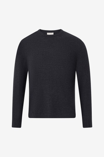 Calvin Klein Pullover LS 100% Merino Crew 14gg Grå Calvin Klein Pullover LS 100% Merino Crew 14gg Grå