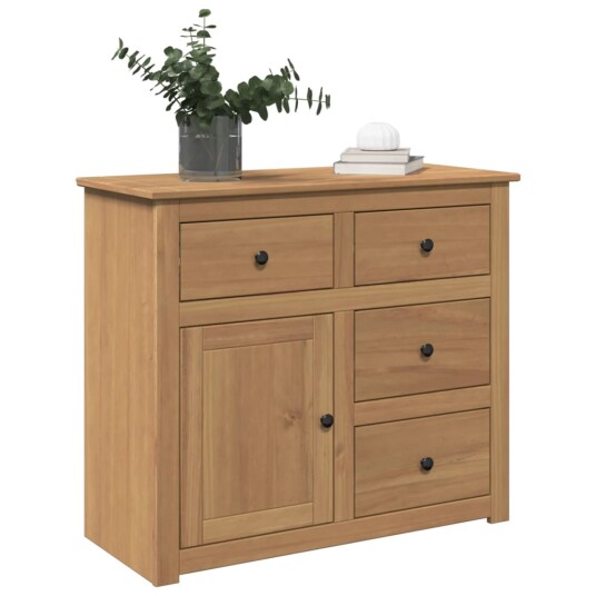  Skjenk med skuffer Panama 93x40x80 cm heltre furu 8721158398123