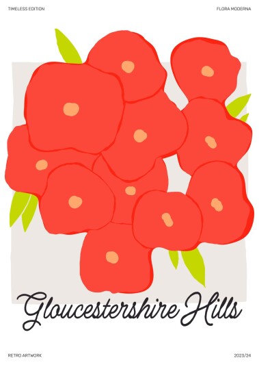 Plakat Gloucestershire Hills