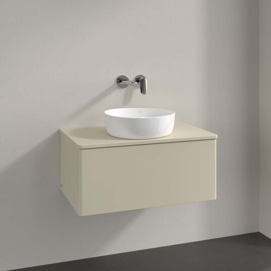 Villeroy & Boch  Antao Servantskap med 1 skuff 80x50x36 cm u/lys Grå Matt