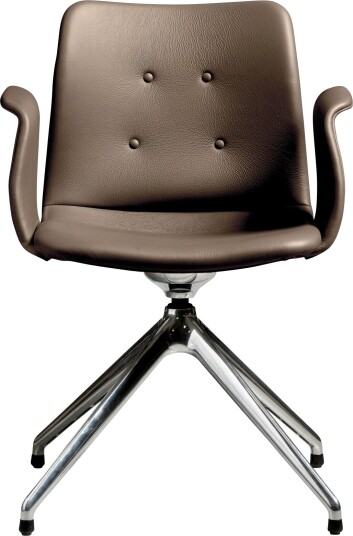 Sibast Furniture Bent Hansen Primum 4 stjerners Spisestuestol Polert stål/Zenso 3 292